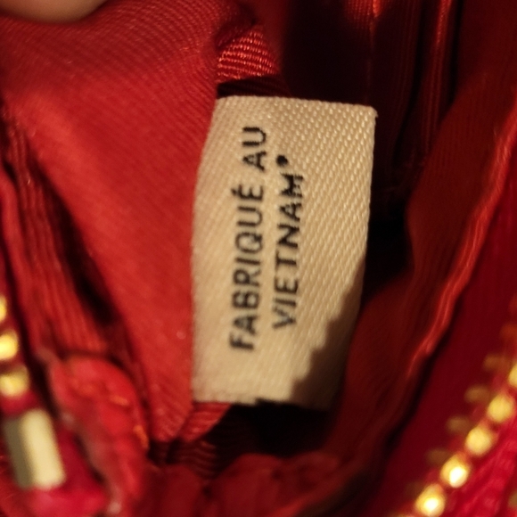 Coach Red Pebbled Leather Wristlet Wallet - Picture 11 of 16